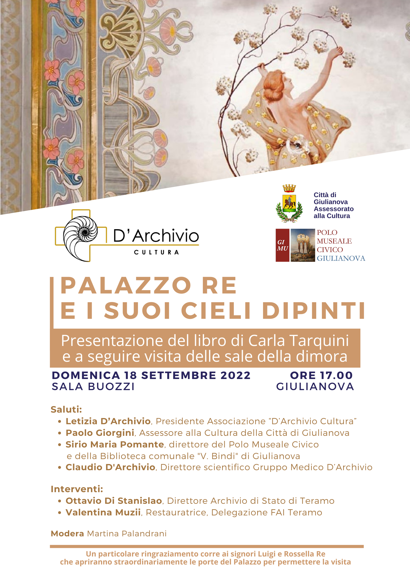 Presentazione del libro di Carla Tarquini Palazzo Re e i suoi